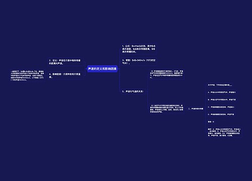 声速的定义和影响因素