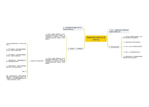 电路的动态分析的定义和分析方法