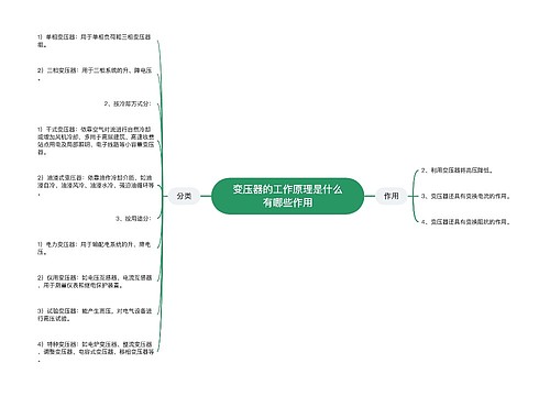 变压器的工作原理是什么有哪些作用