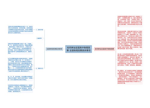 如何参加全国高中物理竞赛 全国物理竞赛具体事项