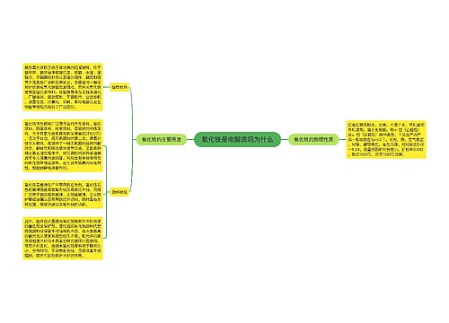 氧化铁是电解质吗为什么