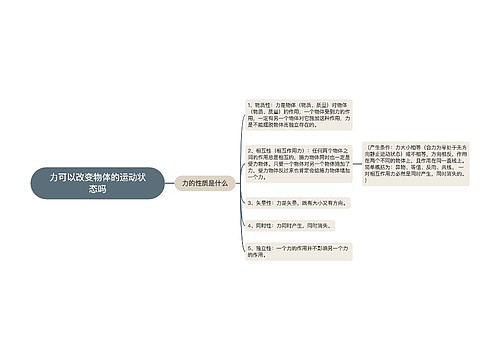 力可以改变物体的运动状态吗