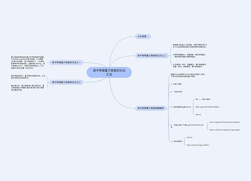 高中物理重力势能知识点汇总
