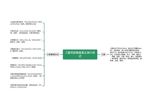 乙醛和新制氢氧化铜方程式