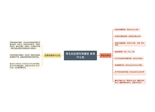 常见的还原剂有哪些 具有什么性