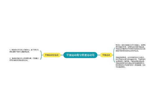 平抛运动是匀变速运动吗