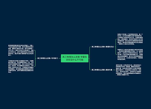 高三物理怎么逆袭 学霸告诉你没什么不可能