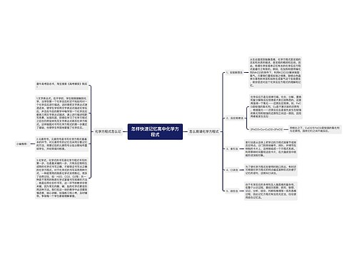 怎样快速记忆高中化学方程式