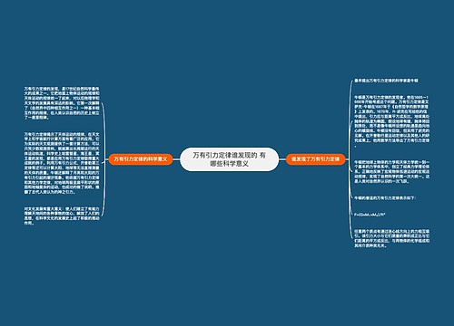 万有引力定律谁发现的 有哪些科学意义