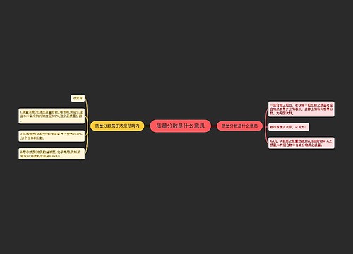 质量分数是什么意思