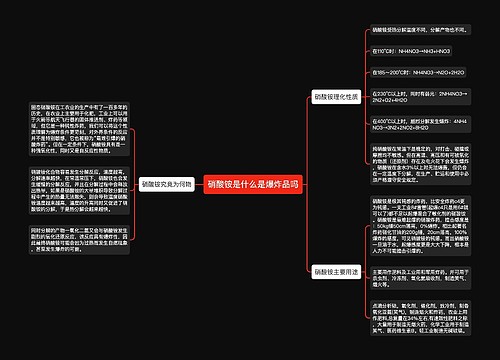 硝酸铵是什么是爆炸品吗