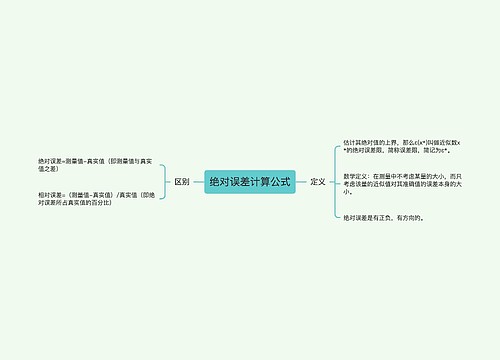 绝对误差计算公式