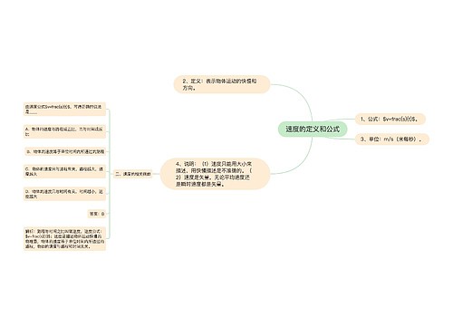 速度的定义和公式