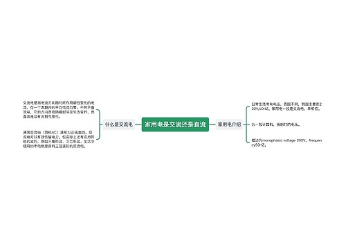 家用电是交流还是直流