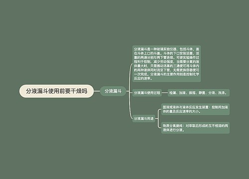 分液漏斗使用前要干燥吗