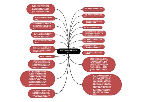 理想气体的内能和什么有关？