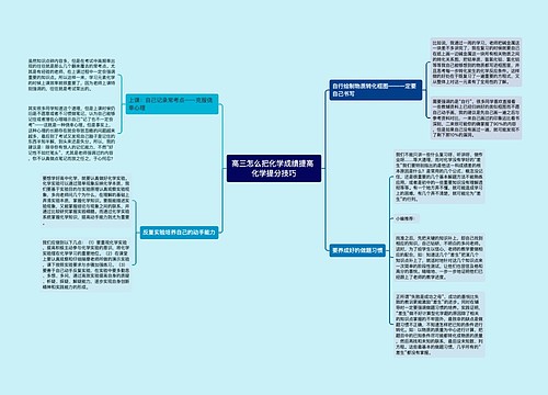 高三怎么把化学成绩提高 化学提分技巧