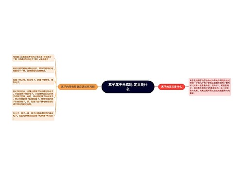 离子属于元素吗 定义是什么