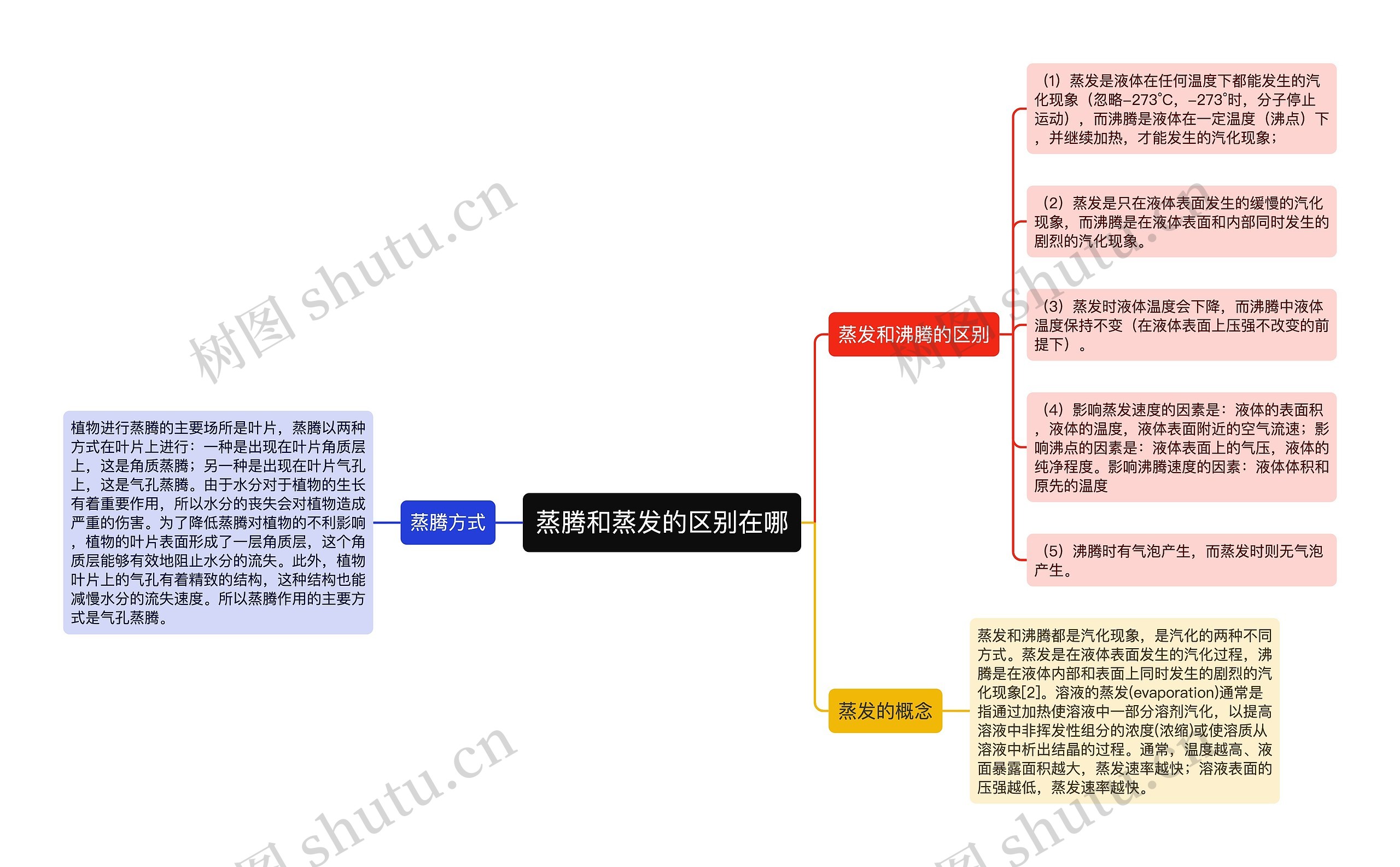 蒸腾和蒸发的区别在哪 蒸腾和蒸发的区别在哪