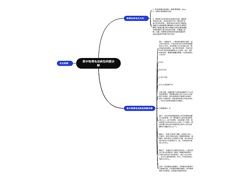 高中物理电场典型例题讲解