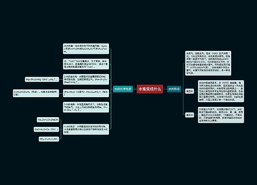 水能变成什么