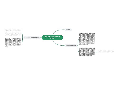 高考改革无人选考物理是真的吗