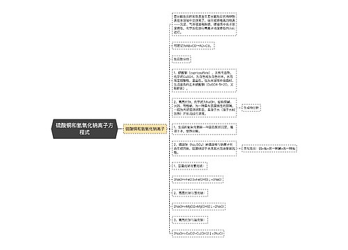 硫酸铜和氢氧化钠离子方程式