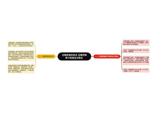 无氧呼吸的特点 无氧呼吸两个阶段及方程式 