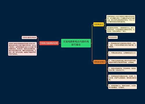 交流电路断电后内部的电容可能会