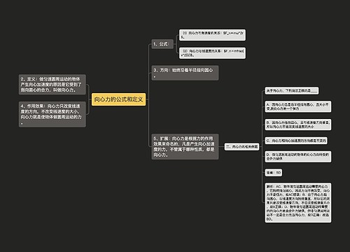 向心力的公式和定义