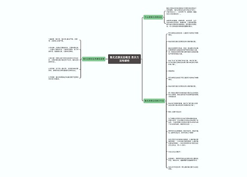 氧化还原反应概念 表示方法有哪些