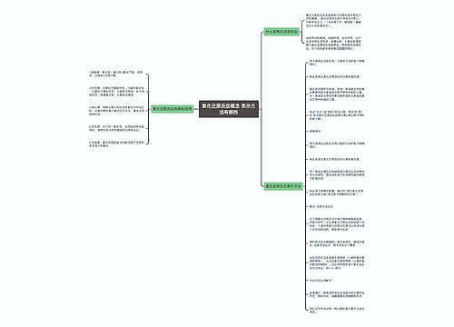 氧化还原反应概念 表示方法有哪些