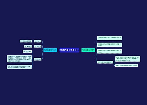 物质的量公式是什么