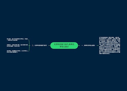 化学科目复习技巧,高考化学怎么提分
