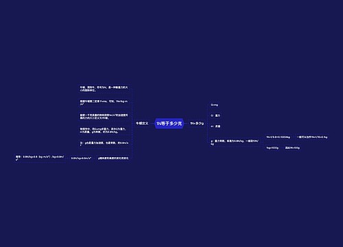 1N等于多少克
