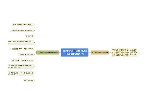 as的相对原子质量 相对原子质量的计算公式