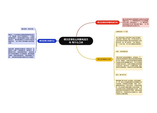 楞次定律怎么判断电流方向 有什么口诀