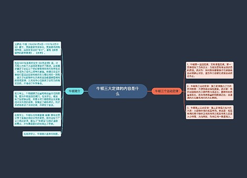 牛顿三大定律的内容是什么