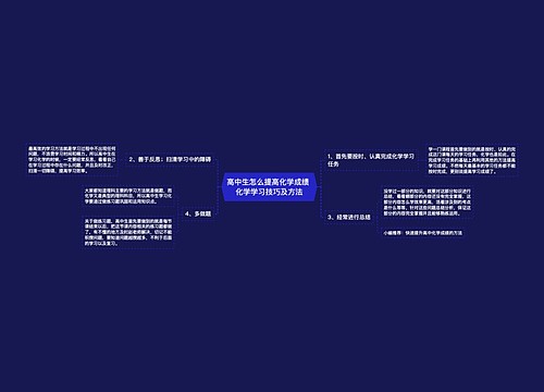 高中生怎么提高化学成绩 化学学习技巧及方法