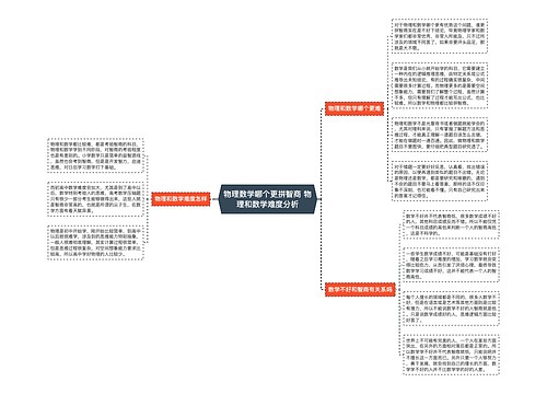 物理数学哪个更拼智商 物理和数学难度分析