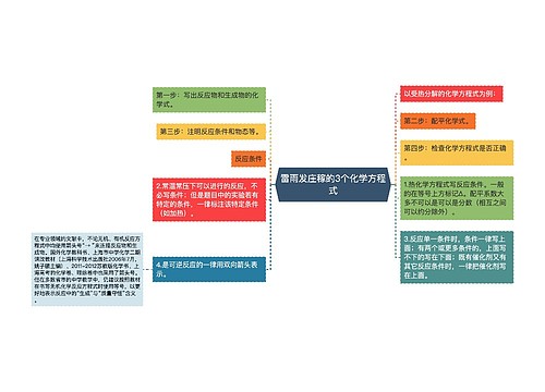 雷雨发庄稼的3个化学方程式