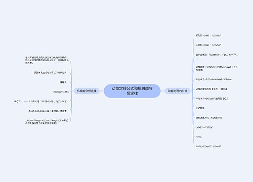 动能定理公式和机械能守恒定律