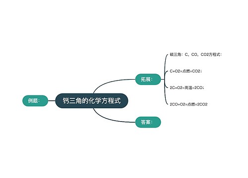 钙三角的化学方程式