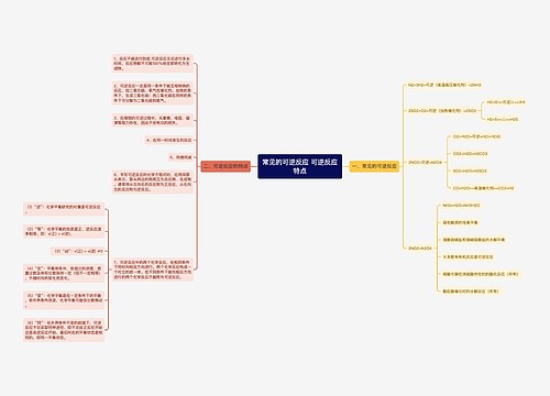 常见的可逆反应 可逆反应特点