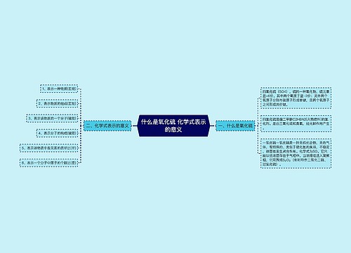 什么是氧化硫 化学式表示的意义