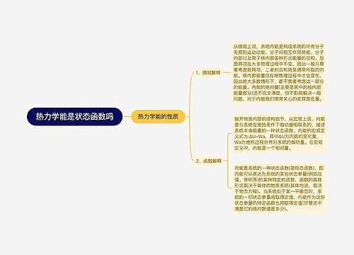 热力学能是状态函数吗