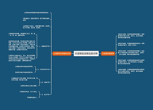 凹透镜是发散还是会聚