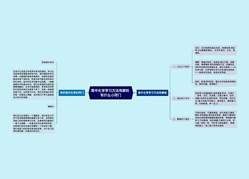 高中化学学习方法有哪些 有什么小窍门