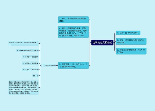 功率的定义和公式