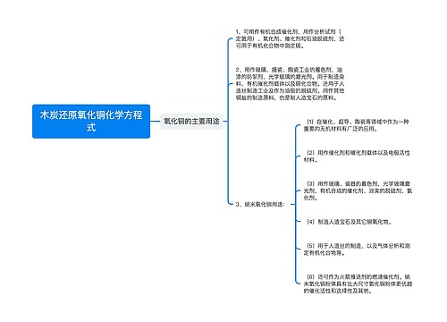 木炭还原氧化铜化学方程式